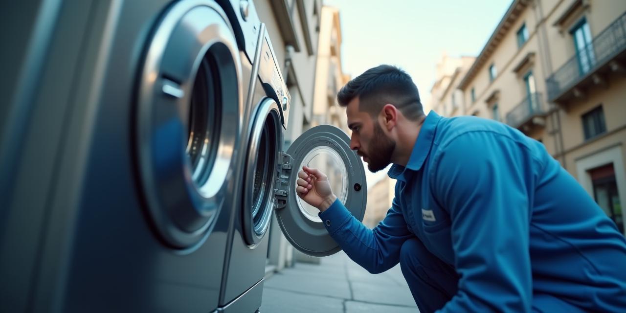 Tecnico CasaTech ripara una lavatrice